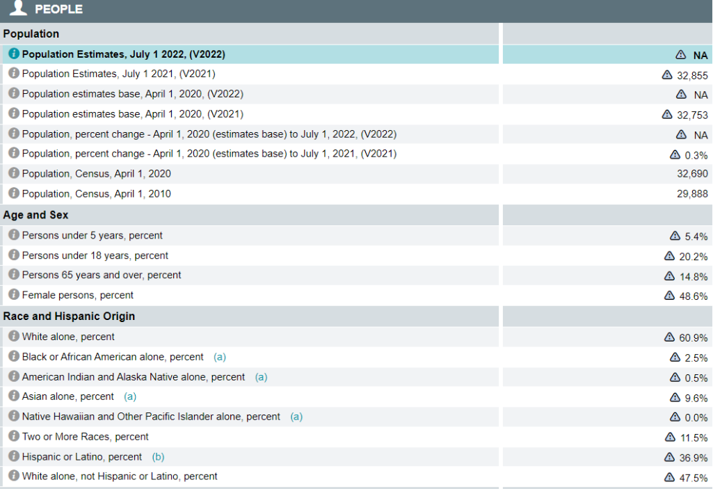 Census Demographics 2022