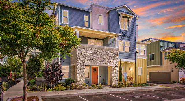 All Electric Housing Development with Sunset in Background