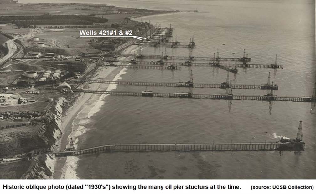 1930s oil production along Haskell’s Beach