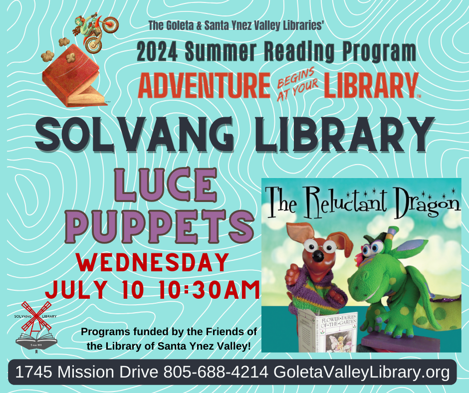 July 10 Luce Puppets -Solvang Library