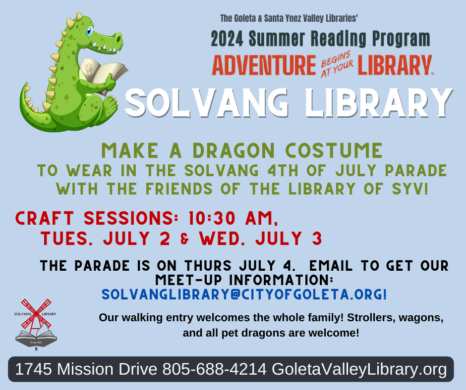 Parade Craft Dragons Solvang Library