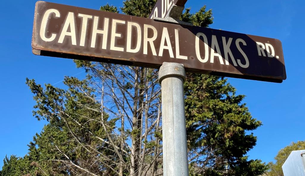 Cathedral Oaks Road Street Sign_cropped_REV